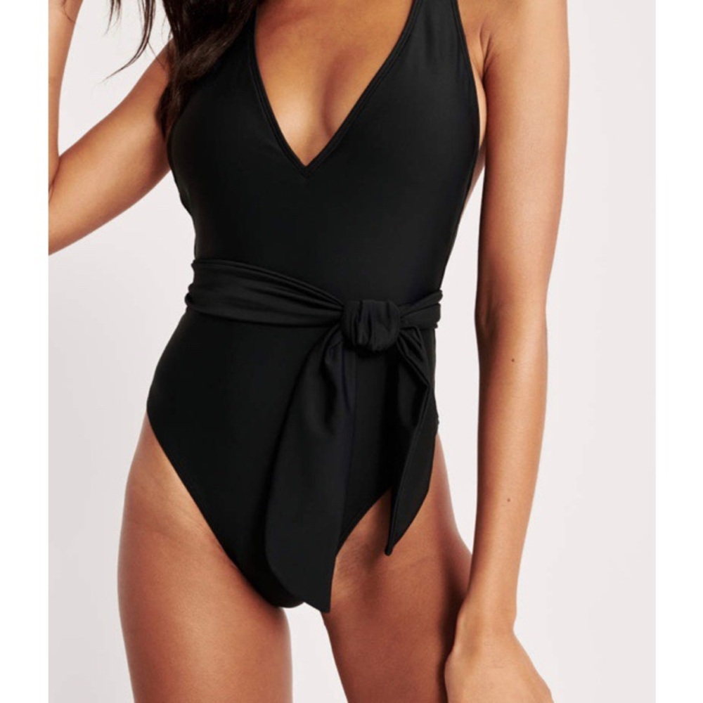 Abercrombie Deep-V Belted One Piece